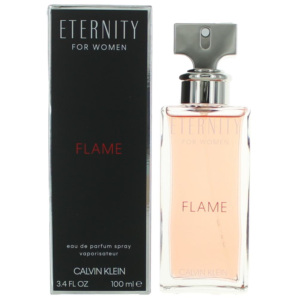 Bottle of Eternity Flame by Calvin Klein, 3.4 oz Eau De Parfum Spray for Women